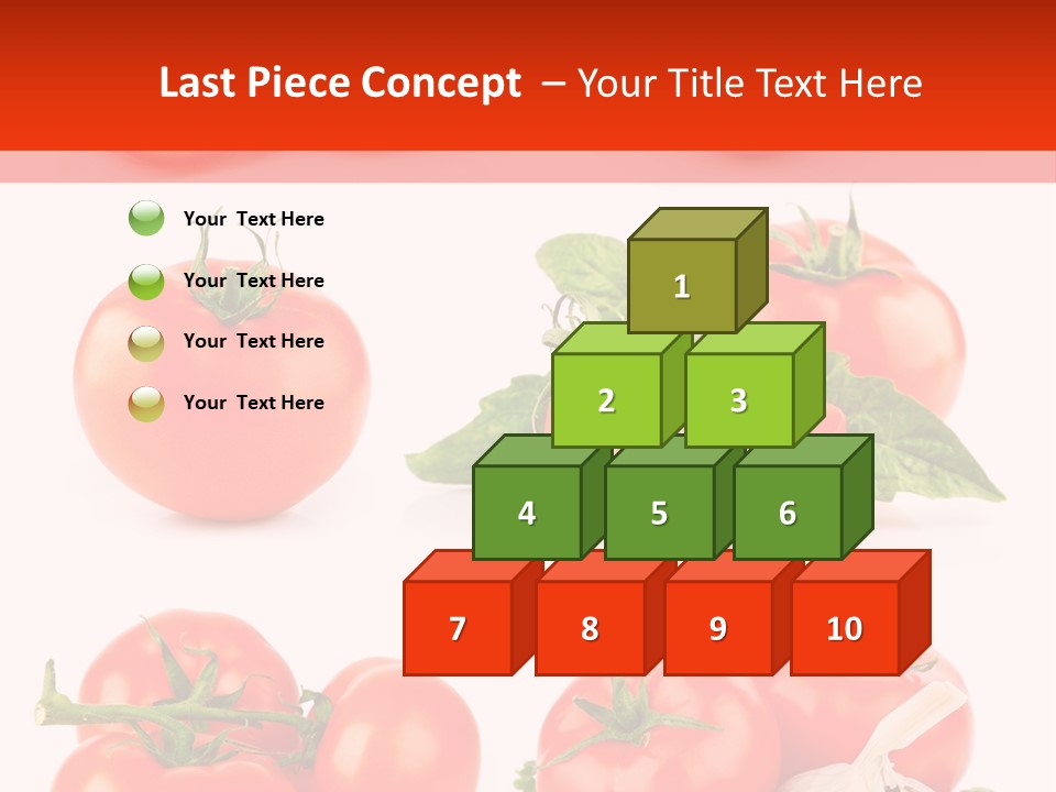 Leaf Cut Food PowerPoint Template