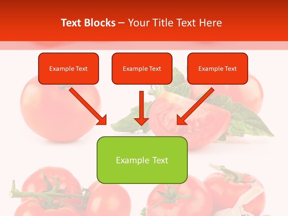 Leaf Cut Food PowerPoint Template