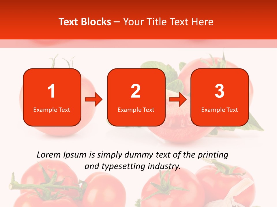 Leaf Cut Food PowerPoint Template
