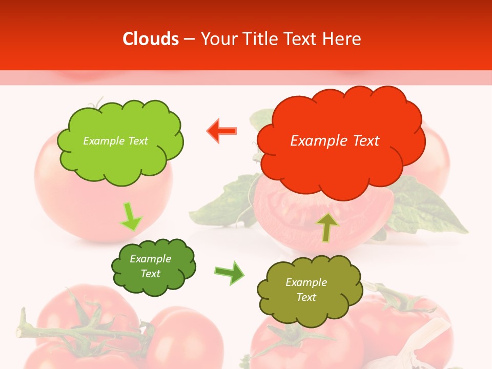Leaf Cut Food PowerPoint Template
