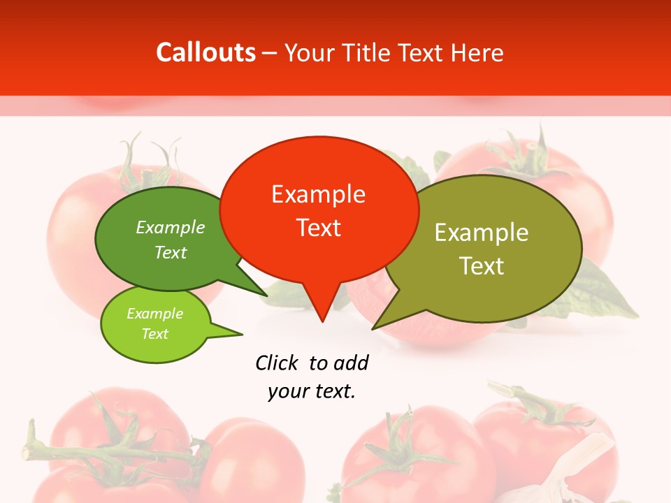 Leaf Cut Food PowerPoint Template