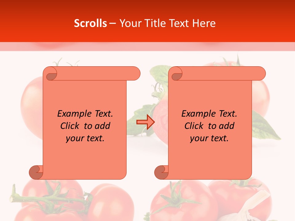 Leaf Cut Food PowerPoint Template