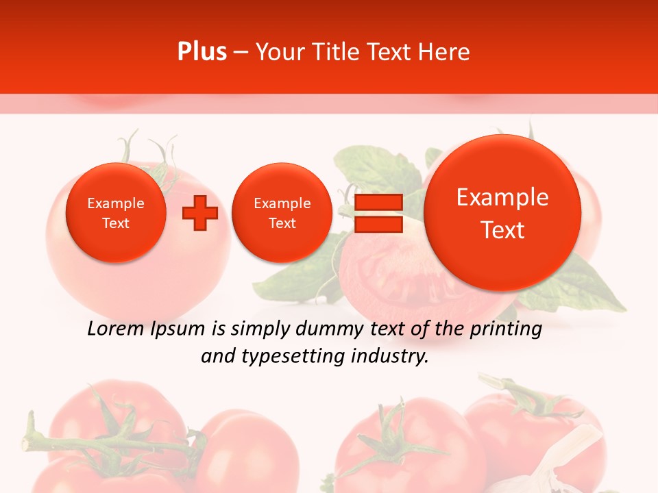 Leaf Cut Food PowerPoint Template