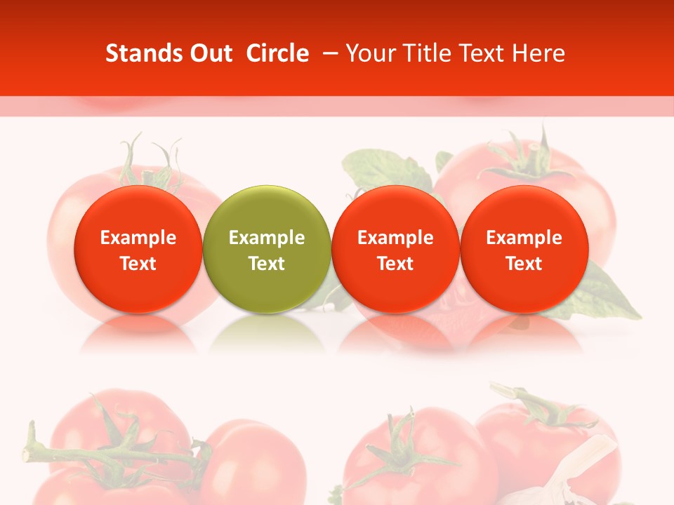 Leaf Cut Food PowerPoint Template