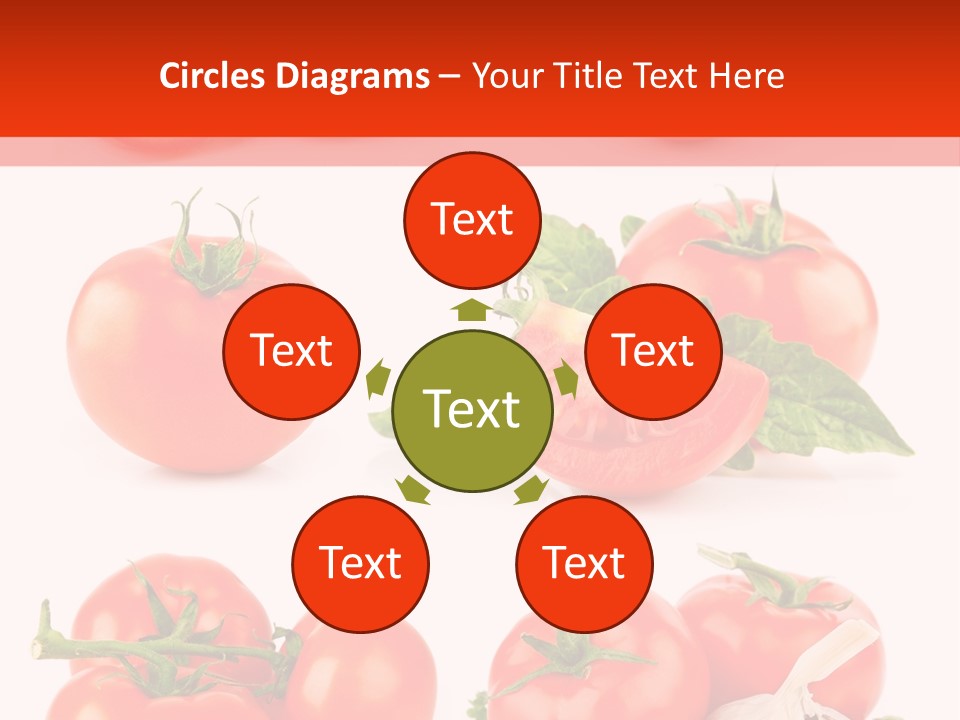 Leaf Cut Food PowerPoint Template