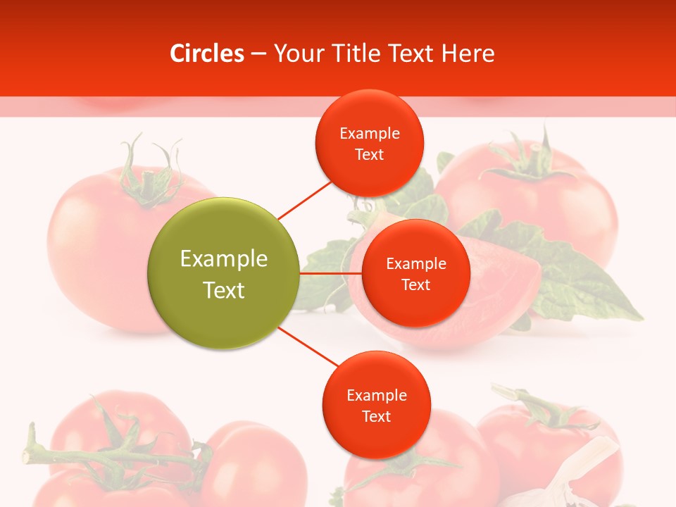 Leaf Cut Food PowerPoint Template