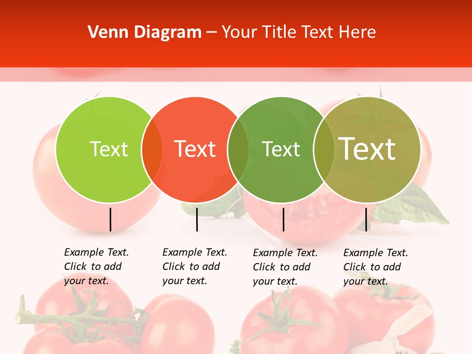 Leaf Cut Food PowerPoint Template