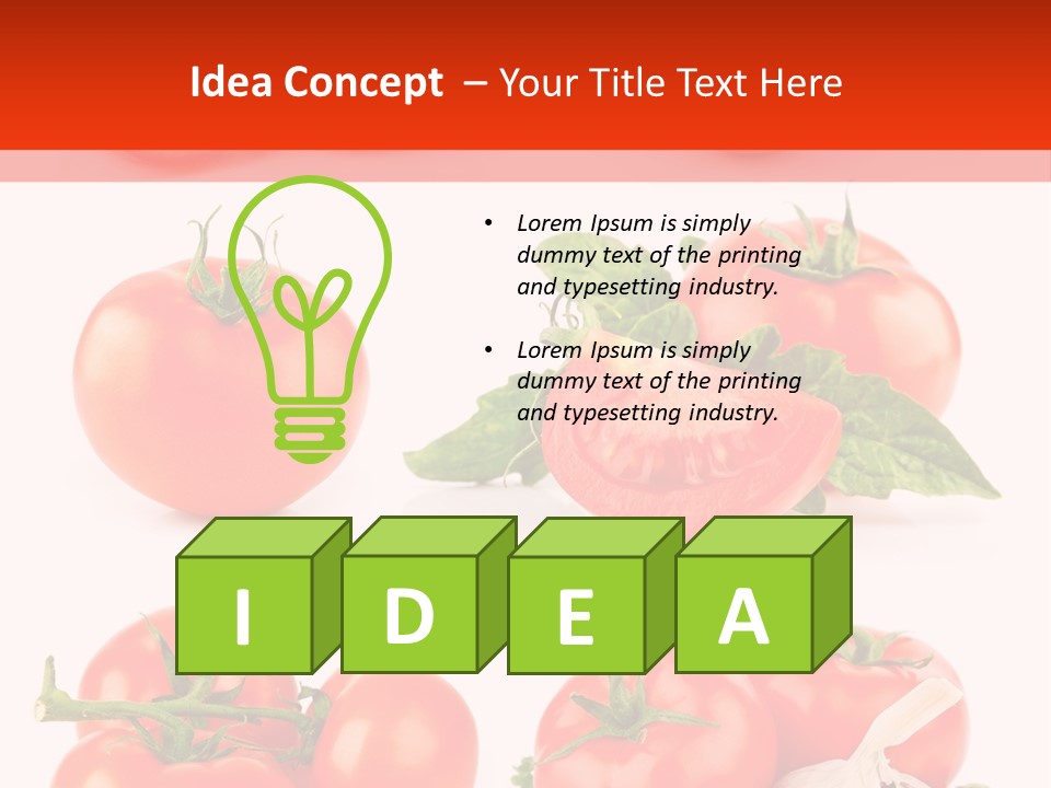 Leaf Cut Food PowerPoint Template