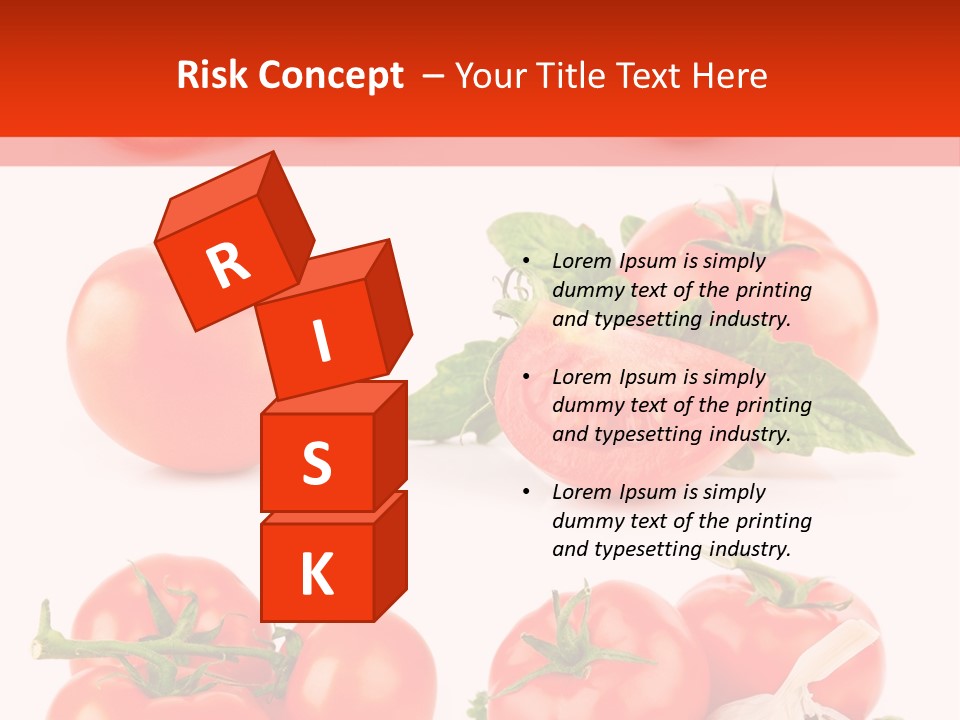 Leaf Cut Food PowerPoint Template