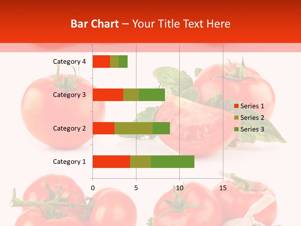 Leaf Cut Food PowerPoint Template