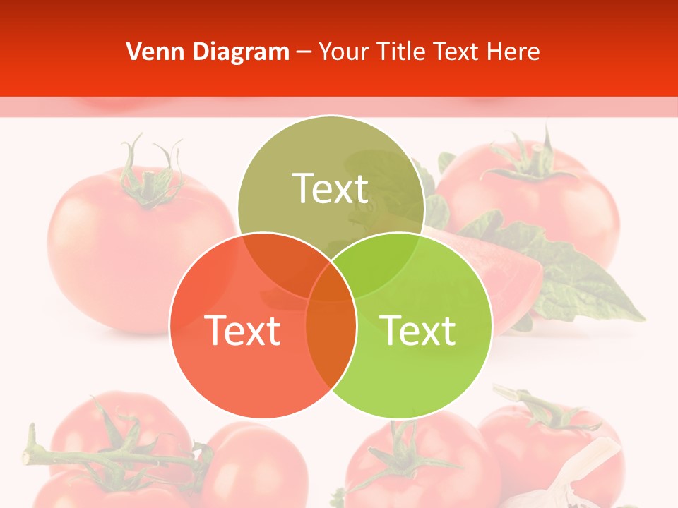 Leaf Cut Food PowerPoint Template