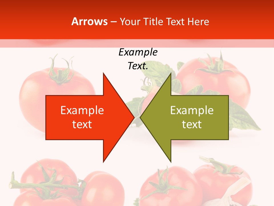 Leaf Cut Food PowerPoint Template