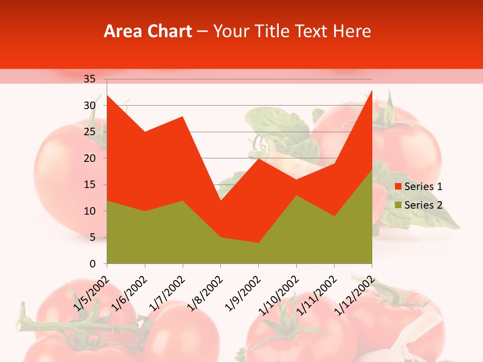 Leaf Cut Food PowerPoint Template
