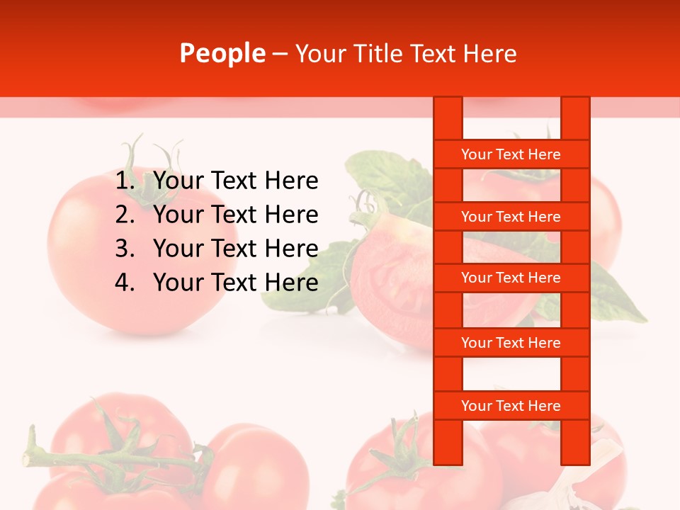Leaf Cut Food PowerPoint Template