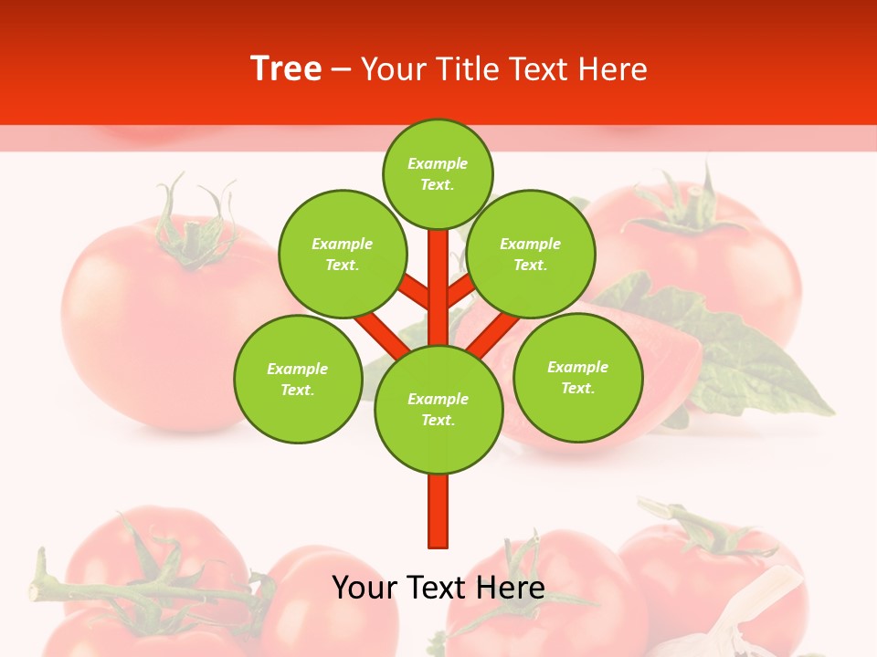 Leaf Cut Food PowerPoint Template