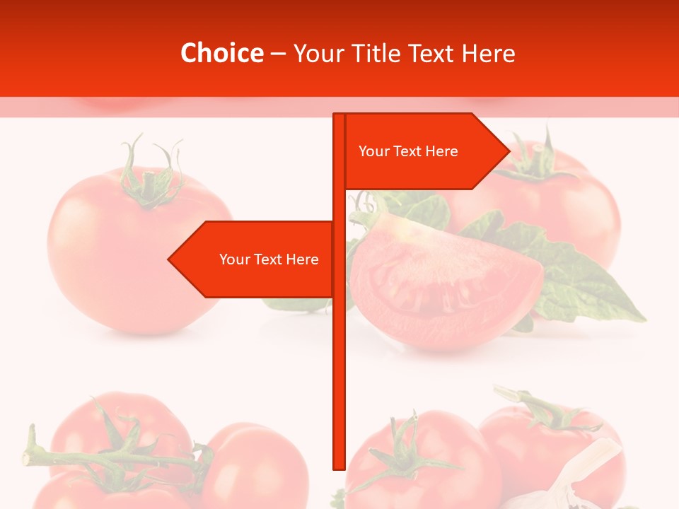 Leaf Cut Food PowerPoint Template