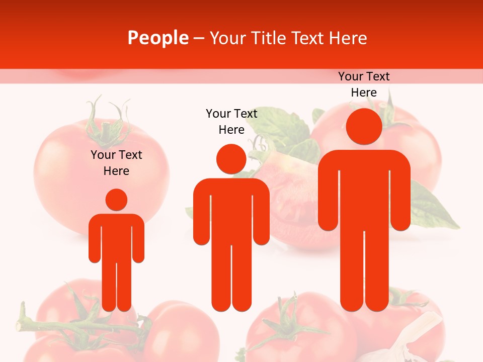 Leaf Cut Food PowerPoint Template