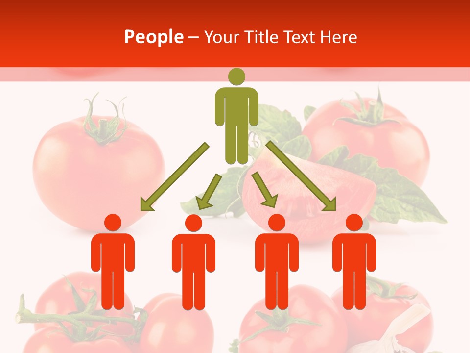 Leaf Cut Food PowerPoint Template