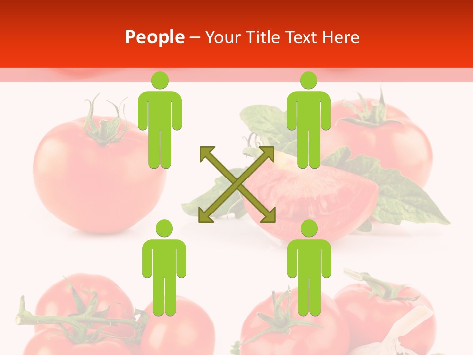 Leaf Cut Food PowerPoint Template