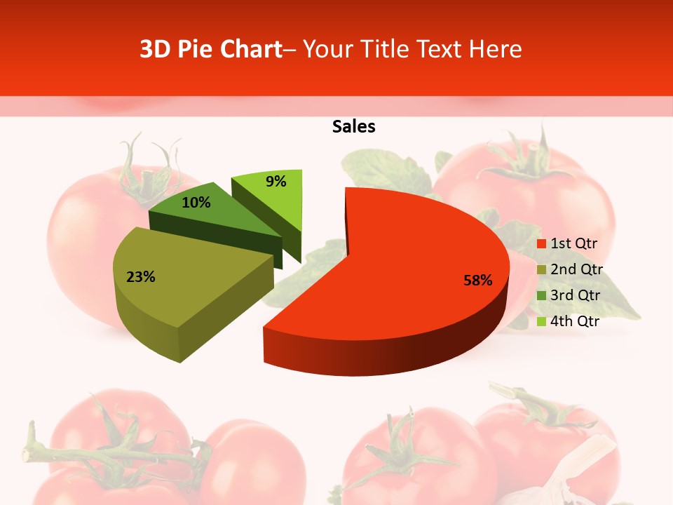 Leaf Cut Food PowerPoint Template