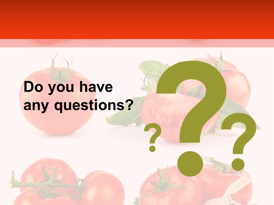 Leaf Cut Food PowerPoint Template