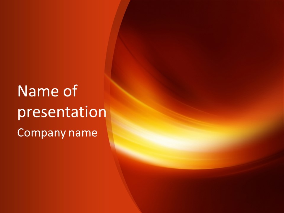 Red Background Bright PowerPoint Template