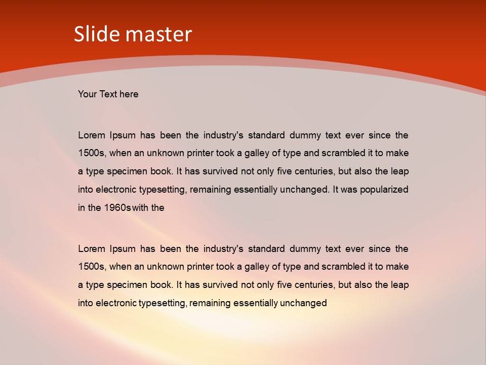 Red Background Bright PowerPoint Template