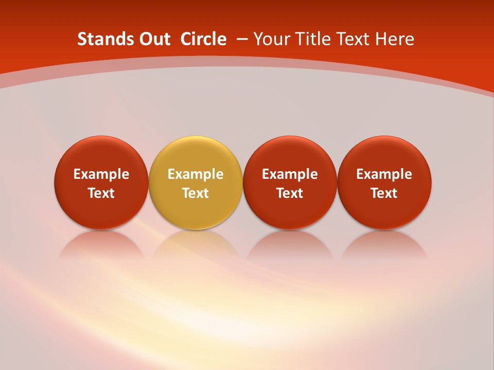 Red Background Bright PowerPoint Template