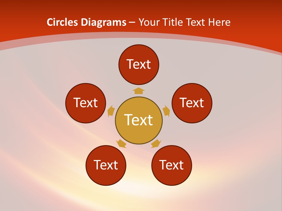 Red Background Bright PowerPoint Template