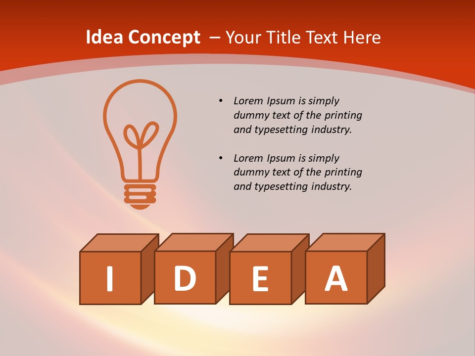 Red Background Bright PowerPoint Template