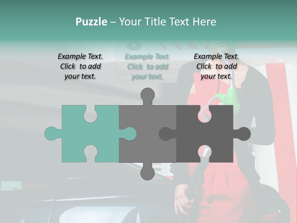 Person Petrol Gallon PowerPoint Template