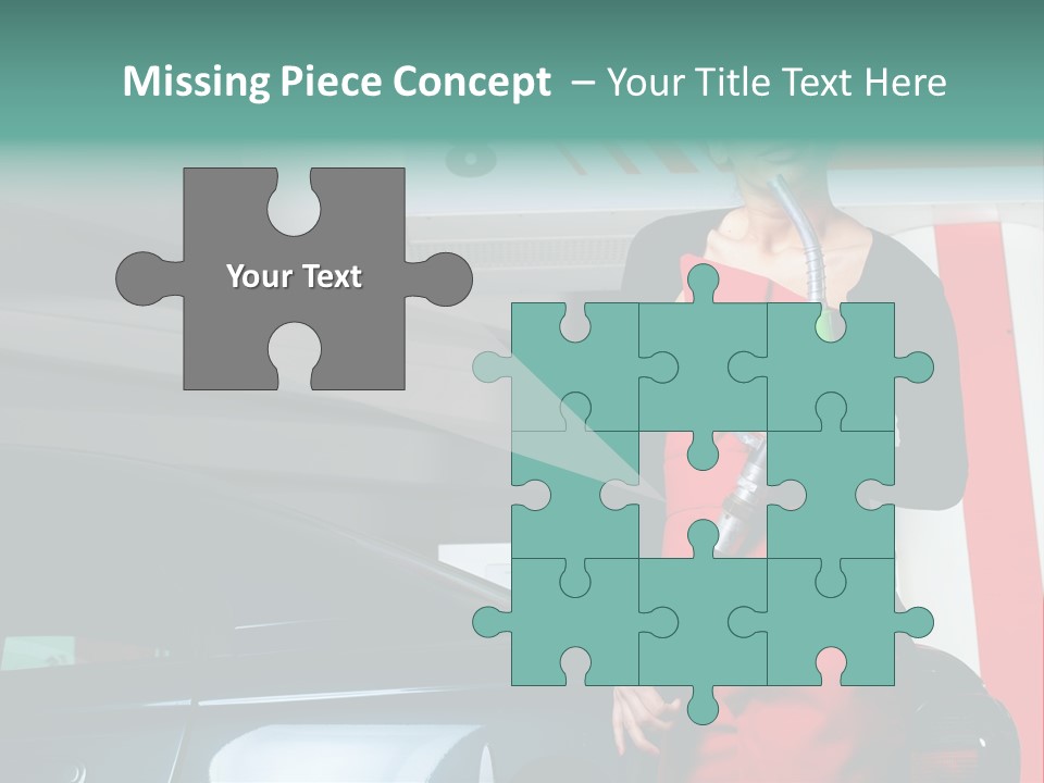 Person Petrol Gallon PowerPoint Template