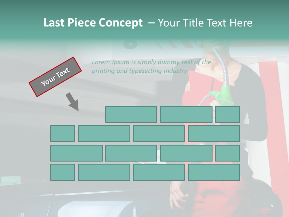 Person Petrol Gallon PowerPoint Template