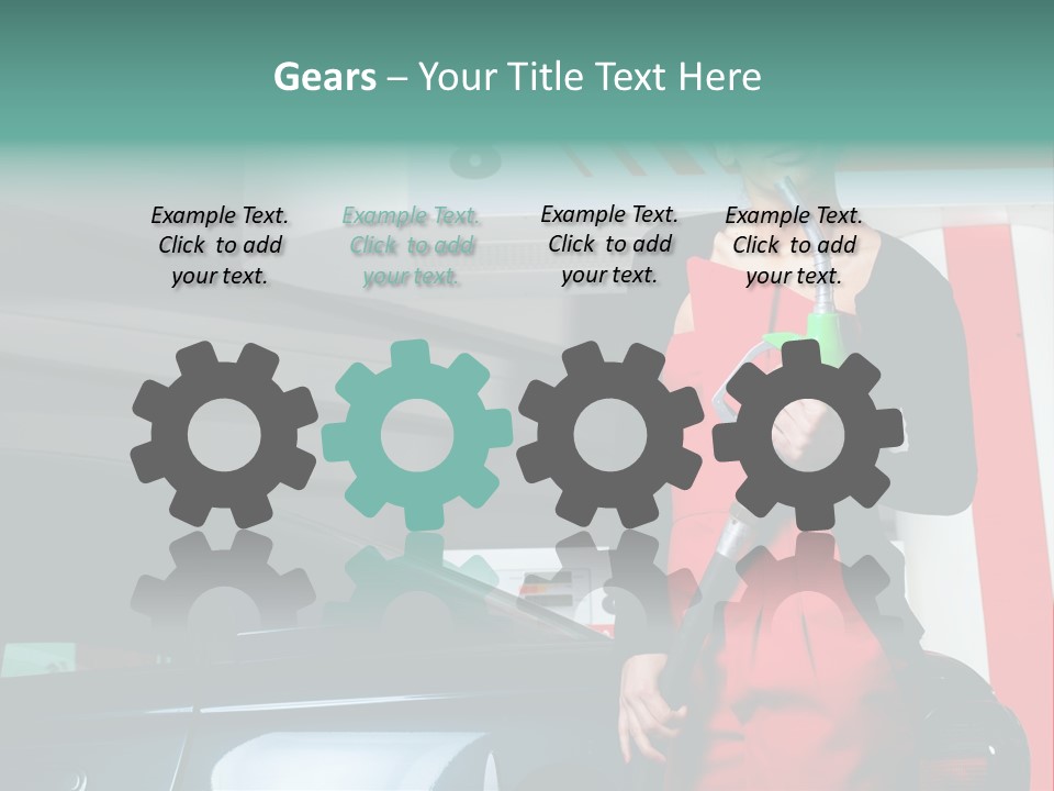 Person Petrol Gallon PowerPoint Template