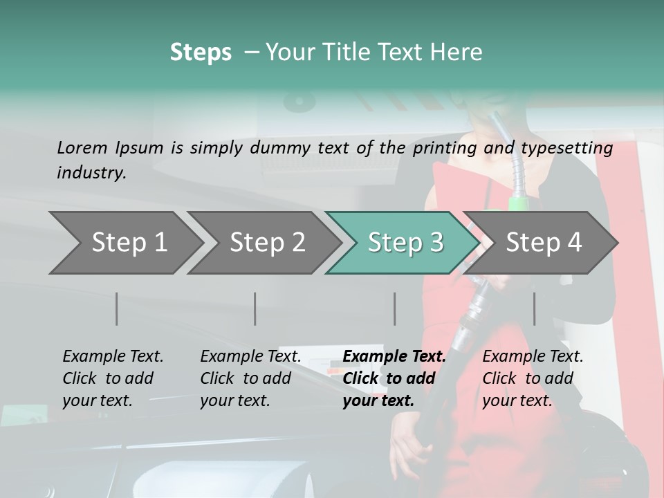 Person Petrol Gallon PowerPoint Template