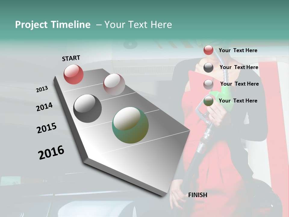 Person Petrol Gallon PowerPoint Template