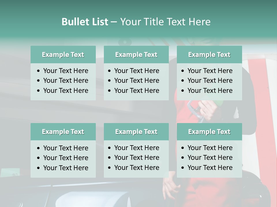 Person Petrol Gallon PowerPoint Template