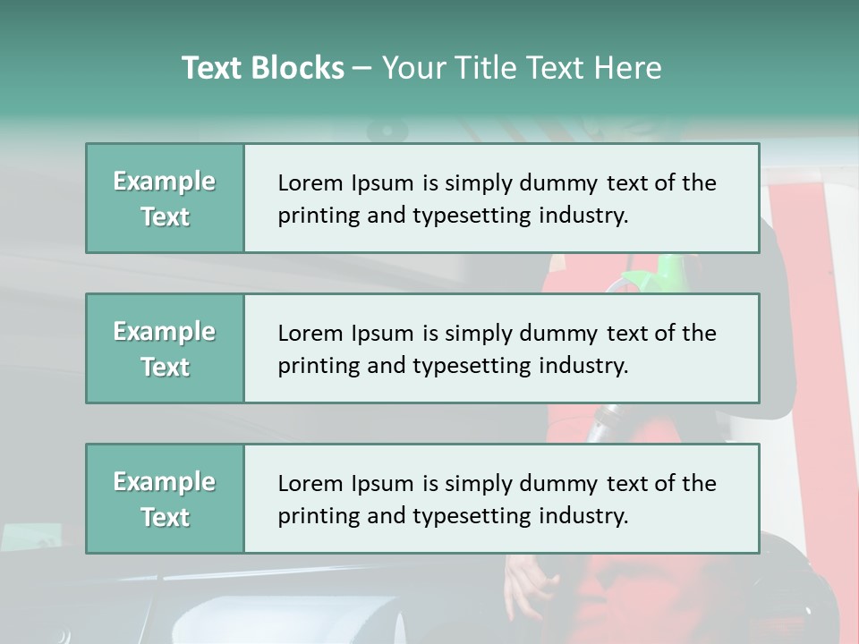 Person Petrol Gallon PowerPoint Template