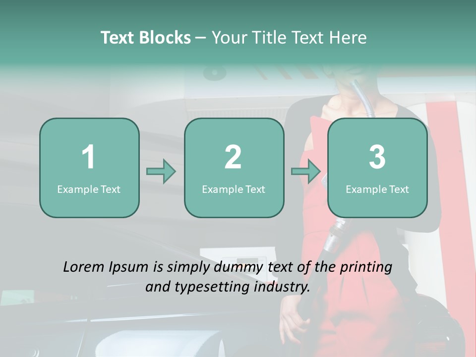 Person Petrol Gallon PowerPoint Template