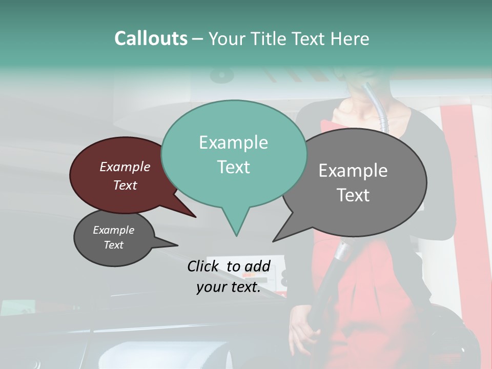 Person Petrol Gallon PowerPoint Template