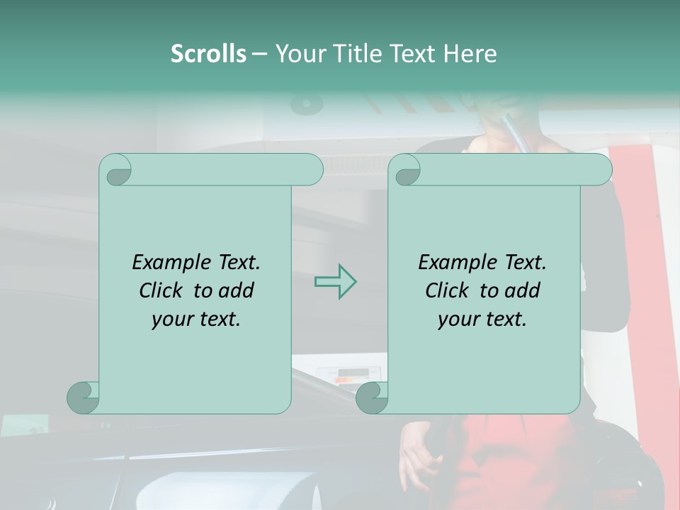 Person Petrol Gallon PowerPoint Template