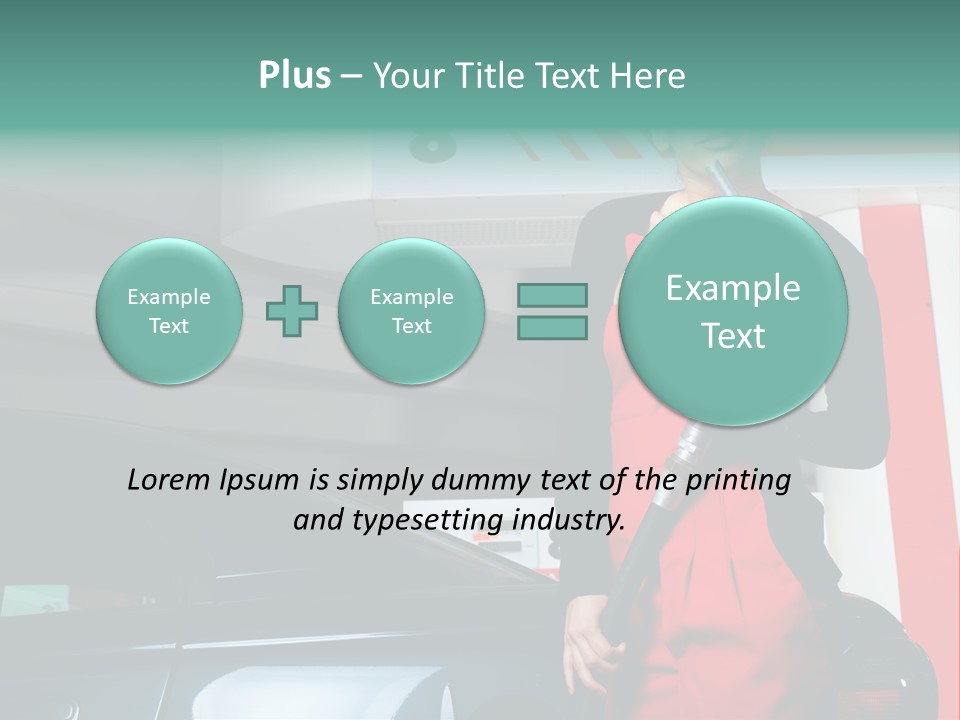 Person Petrol Gallon PowerPoint Template