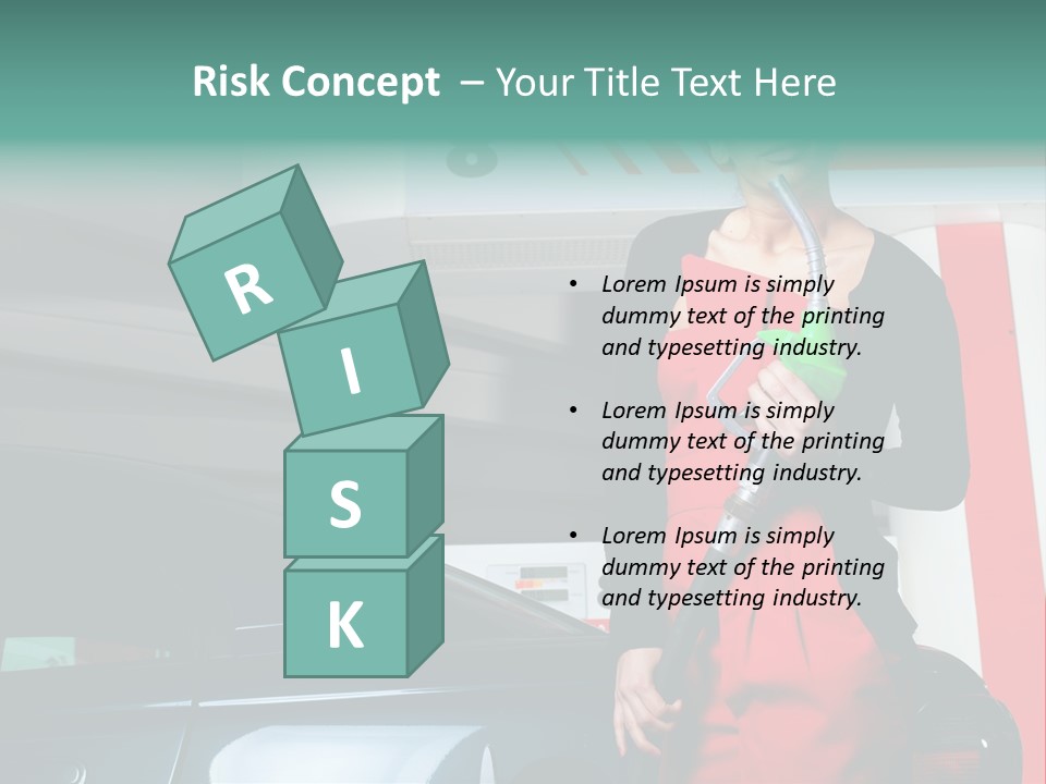 Person Petrol Gallon PowerPoint Template