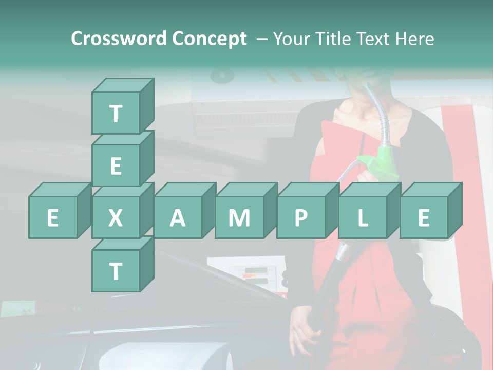 Person Petrol Gallon PowerPoint Template