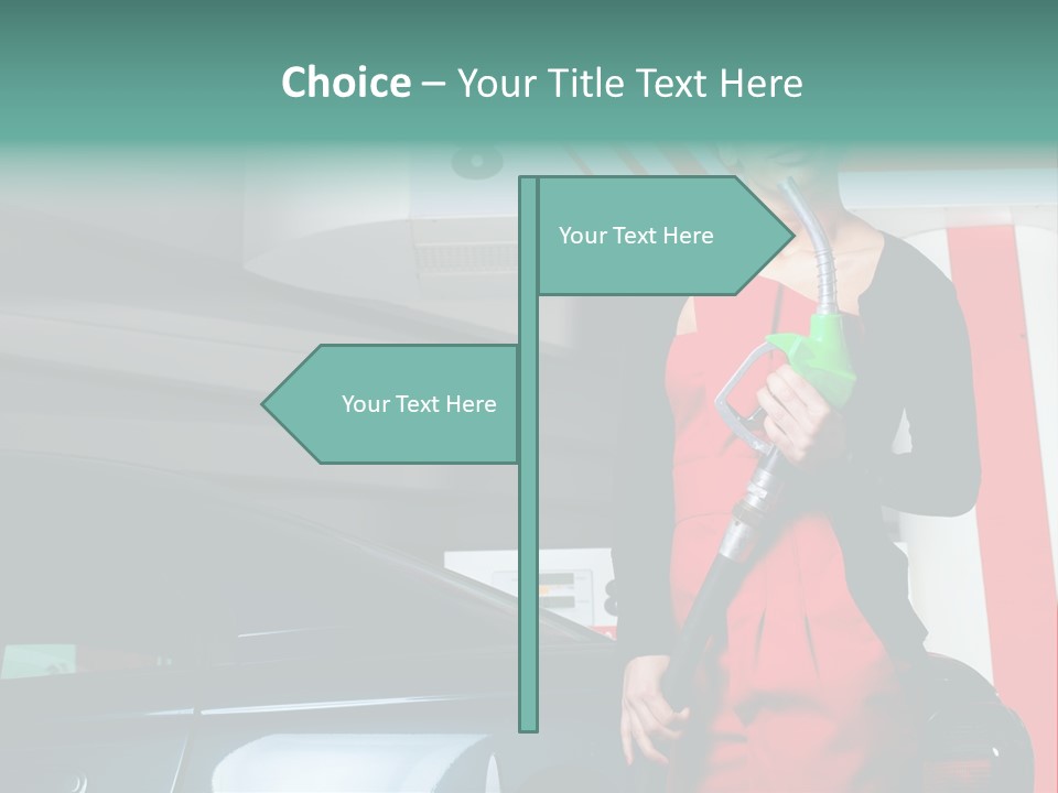 Person Petrol Gallon PowerPoint Template