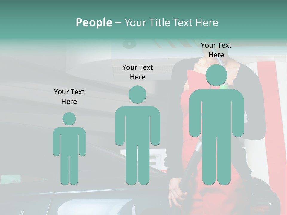 Person Petrol Gallon PowerPoint Template