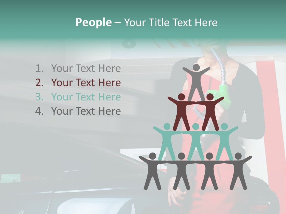 Person Petrol Gallon PowerPoint Template