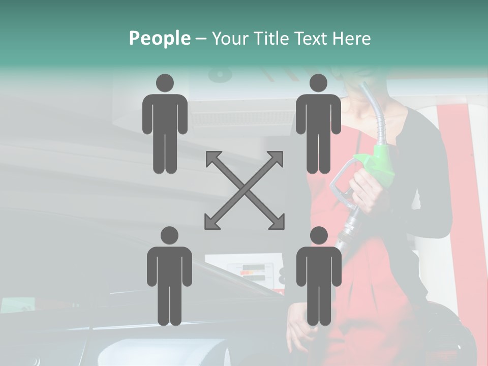 Person Petrol Gallon PowerPoint Template