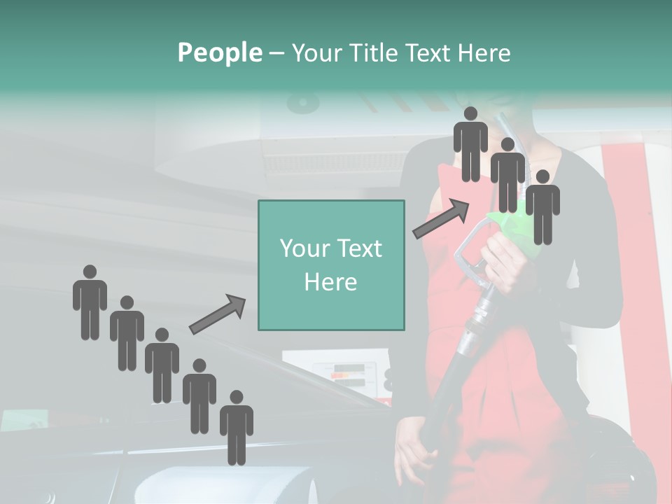Person Petrol Gallon PowerPoint Template