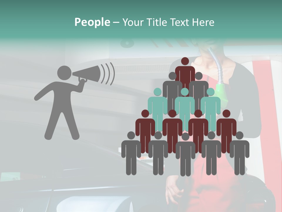Person Petrol Gallon PowerPoint Template